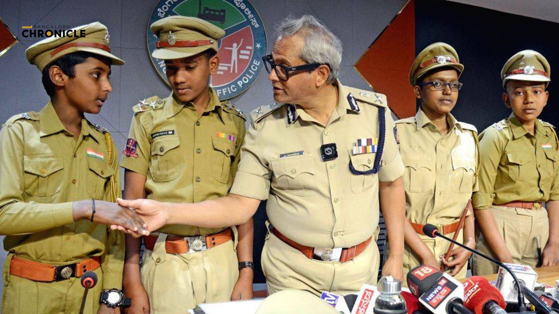 Bengaluru Police Turns 4 Children Battling Cancer into Officers for a Day